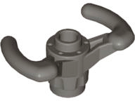 Technic Steering Wheel Pilot's Yoke [Open Stud, Axle Hole with X Opening] in Dark Gray