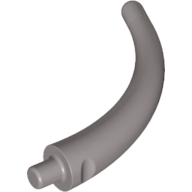 Animal Body Part / Plant, Tail / Claw / Horn / Branch / Tentacle, End Section in Dark Gray