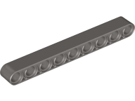 Technic Beam 1 x 9 Thick in Dark Gray