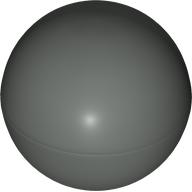 Ball, Hard Plastic, 51mm (approx. 6 studs diameter) in Dark Gray