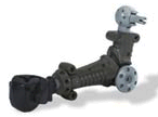 Large Figure Limb, Arm with Black Fist (Nick) in Dark Gray