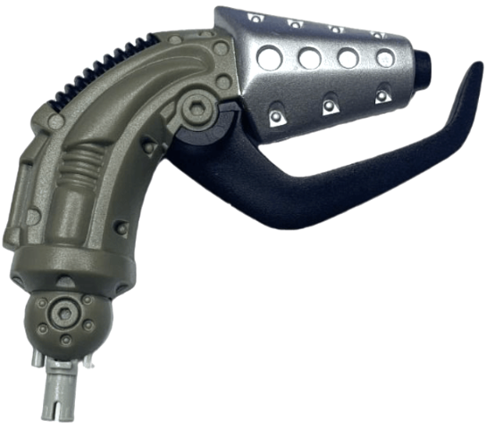 Large Figure Limb, Arm, Lower Section with Silver Tool (Jens) in Dark Gray