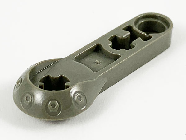 Technic Rotation Joint [Half-Ball 3L Thin Beam] in Dark Gray