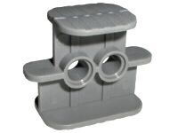 Rubber Band / Belt Holder 2 x 4 x 2 1/3 in Dark Gray