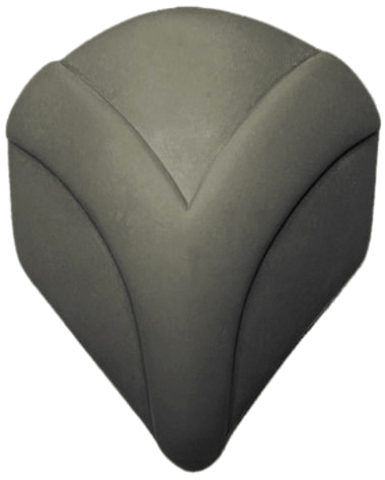 Large Figure Shield, Large with Axle in Dark Gray