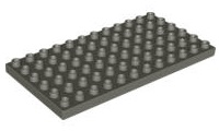 Duplo Plate 6 x 12 in Dark Gray