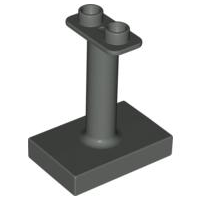 Duplo Support 2 x 3 x 3 with 2 Top Studs in Dark Gray
