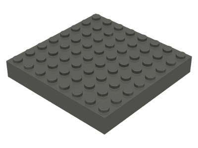 Brick 8 x 8 in Dark Gray