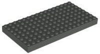 Brick 8 x 16 in Dark Gray