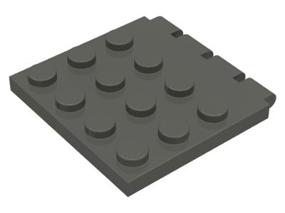 Hinge Vehicle Roof 4 x 4 in Dark Gray