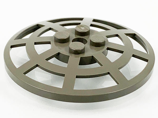 Dish 6 x 6 Inverted, Radar / Webbed [Anti-studs at 90°] in Dark Gray