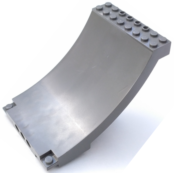 Sports Arena Section / Skateboard Ramp in Dark Gray
