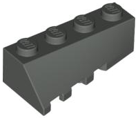 Brick Wedged, Sloped 45° 4 x 2 Right in Dark Gray