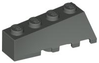 Brick Wedged, Sloped 45° 4 x 2 Left in Dark Gray