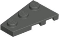 Wedge Plate 3 x 2 Left in Dark Gray