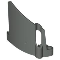 Technic Panel Fairing #22 Large Short, Small Hole, Side A in Dark Gray