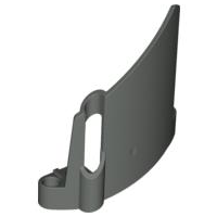 Technic Panel Fairing #23 Large Short, Small Hole, Side B in Dark Gray