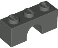 Brick Arch 1 x 3 in Dark Gray
