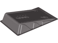 Baseplate Raised Ramp 9 x 15 x 2 (Racers) in Dark Gray