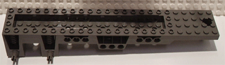 Vehicle Base, Trailer 4 x 24 x 3 1/3 in Dark Gray
