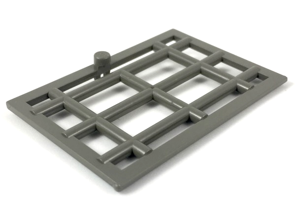 Door 1 x 6 x 7 Barred in Dark Gray