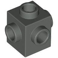Brick Special 1 x 1 Studs on 4 Sides in Dark Gray