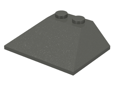 Brick Sloped 45° 3 x 4 Double / 33° in Dark Gray