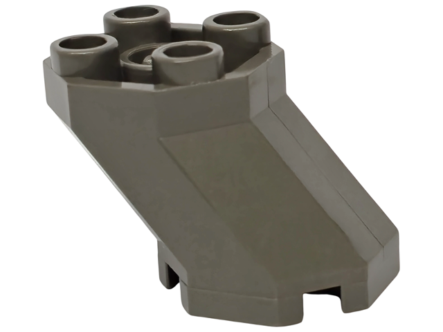 Brick Special Octagonal 2 x 3 x 1 2/3 Sloped in Dark Gray