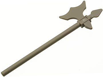 Weapon Halberd / Axe Elaborate in Dark Gray