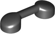 Bar 1 x 3 (Radio Handle, Phone Handset) in Dark Gray