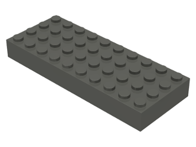 Brick 4 x 10 in Dark Gray