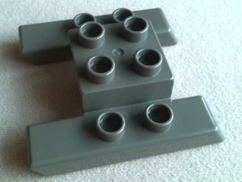 Duplo Helicopter Skids Small in Dark Gray