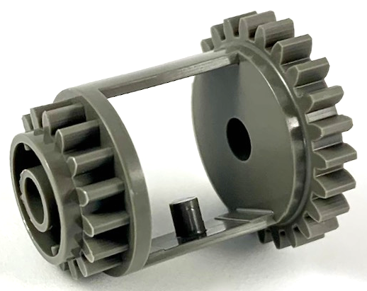 Technic Gear Differential, 24 -16 Tooth with Clutch on Both Sides in Dark Gray