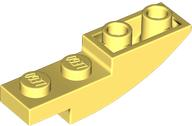 Brick Curved Inverted 4 x 1 in Bright Light Yellow
