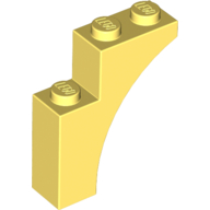 Brick Arch 1 x 3 x 3 [Gothic] in Bright Light Yellow