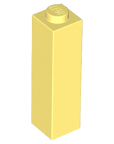 Brick 1 x 1 x 3 in Bright Light Yellow