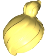 Hair Ponytail Off-center [Plain] in Bright Light Yellow