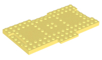Plate Special 9 x 16 x 2/3 with 1 x 4 Recessed in Bright Light Yellow