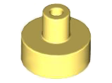 Tile Special Round 1 x 1 with Hollow Bar in Bright Light Yellow