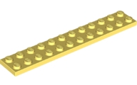 Plate 2 x 12 in Bright Light Yellow