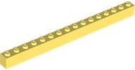 Brick 1 x 16 in Bright Light Yellow