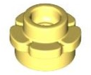 Plant, Flower, Plate Round 1 x 1 with 5 Petals in Bright Light Yellow