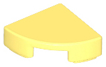 Tile Round 1 x 1 Quarter in Bright Light Yellow