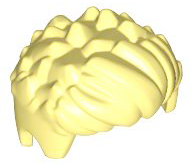 Hair Short Pointy, Wavy in Front in Bright Light Yellow