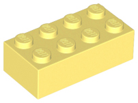 Brick 2 x 4 in Bright Light Yellow