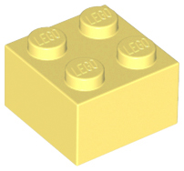 Brick 2 x 2 in Bright Light Yellow