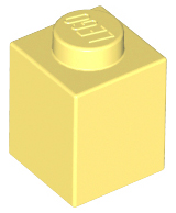 Brick 1 x 1 in Bright Light Yellow