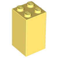 Brick 2 x 2 x 3 in Bright Light Yellow