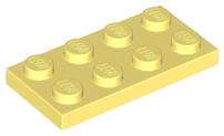 Plate 2 x 4 in Bright Light Yellow