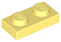 Plate 1 x 2 in Bright Light Yellow